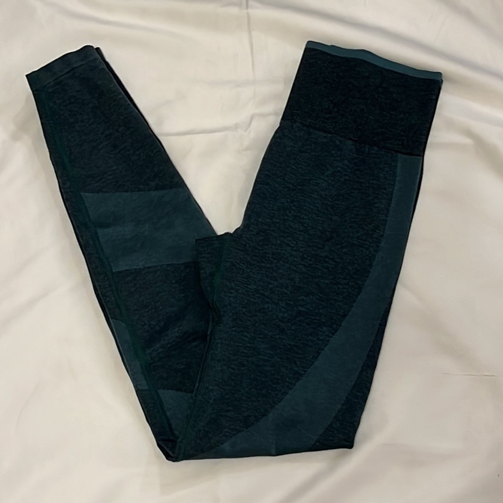 Victoria's Secret Womens X-Small Seamless Leggings/Tights Dark Green NICE!!
